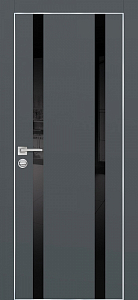 Товар Межкомнатная дверь PX-9  AL кромка с 4-х ст. Графит матовый